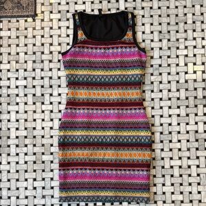 Vibrant Geometric Mini Dress